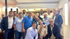 AMP Supplier Relationship Management team gathering, showcasing strategic partnerships, collaboration, and networking during a business event.